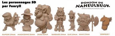 figurine non- peintes